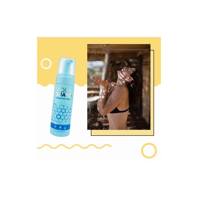 Aqua Guard Limpiador Espumante Cuerpo Después Baño Deja Piel Suave