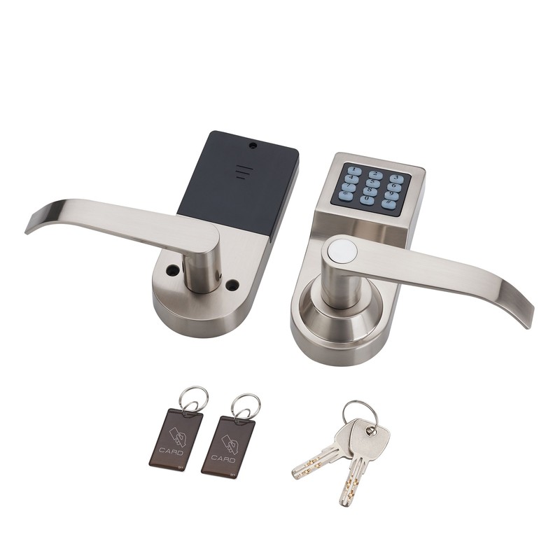 HENYIN Digital Door Lock,Unlock with M1 Card, Code and Key,Handle