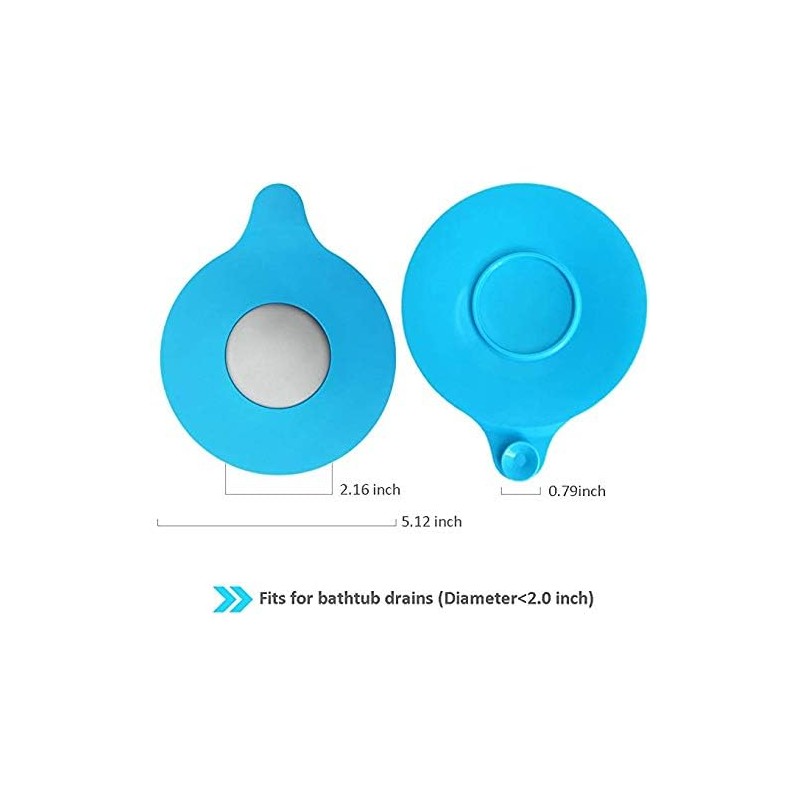 Mydio Bathtub Drain Stopper Silicone Bath Tub Drain Stopper Plug