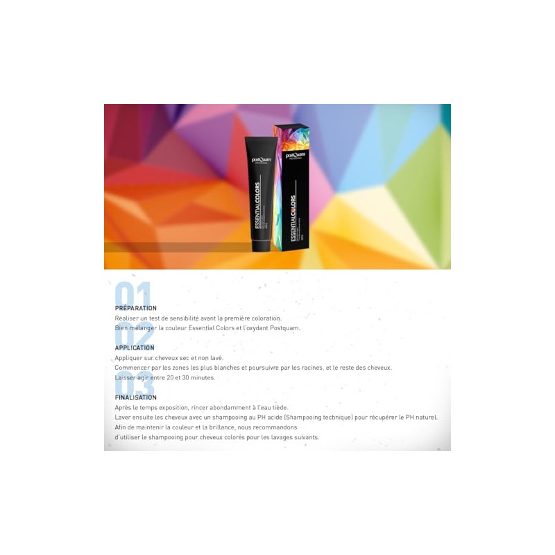 PostQuam - Pack of 6 Professional Hair Colours with High