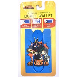 MHA 3-in-1 Universal Mobile Wallet, Card Holder, Cord Keeper, Phone Stand