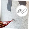 MAGICLULU 60pcs Heavy Duty Stainless Steel U Bracket Hook Set