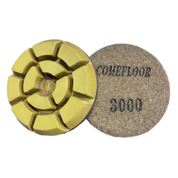 Diamond Floor Polishing Pads, 3 Inch Resin Bond Hook and