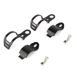 Terisass Turn Mount Bracket 8x3cm Universal Turn Light Indicator Mount Bracket Clamp Kit Metal Fork Relocation Clamp