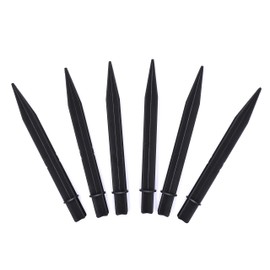 Aliotech 6Pcs 8.25 Inch Reinforced Ground Spikes, Solar Lights Spikes, ABS Plastic Lights Replacement Stakes, Ideal for Solar Pathway Lights Garden Lights Torch Lights(Inside Diameter 0.83 Inches)