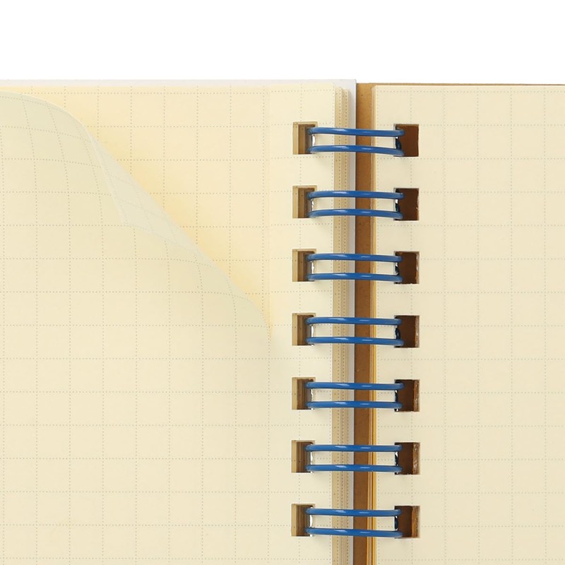 Delphonics Rolburn Notebook with Pocket, Schola, Mini (Light Blue)