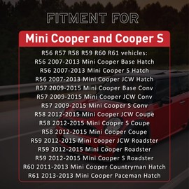 Salem Auto Parts 51132753602 Rear Trunk Handle for Mini Cooper, Black Trunk Liftgate Tailgate Hatch Pull Handle with Lamp for 2005-2015 Mini Cooper S R56 R57 R58 R59 R60 R61