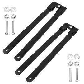Mewutal 2pcs Folding Step Ladder Hinge Replacement Kit Black Herringbone Ladder Tie Rod Ladder Accessories 21.26" Metal Stepladders Tie Rod Hinges for Home Outdoor (21.26")