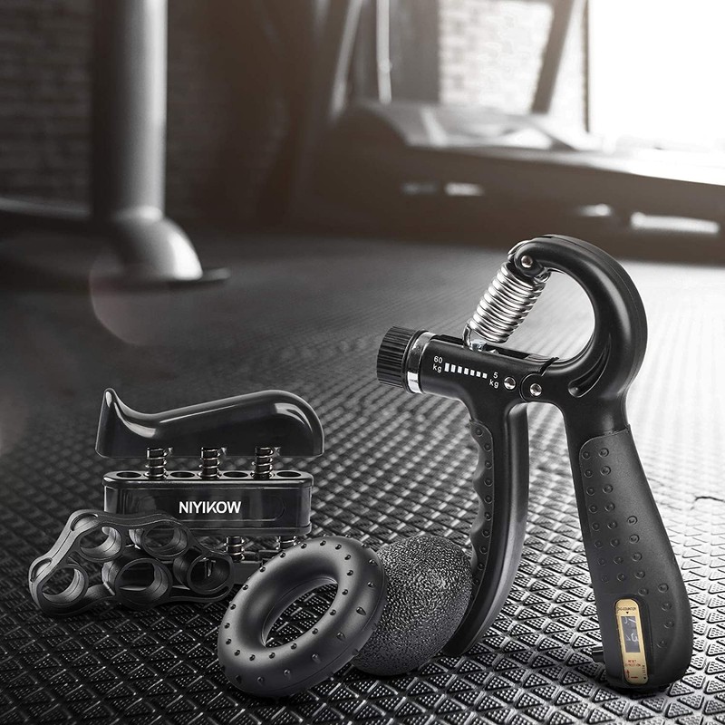 NIYIKOW Grip Strength Trainer, Adjustable Hand Grip Strengthener Kit -