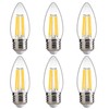 FLSNT 100W Equivalent LED Chandelier Light Bulbs E26 Base, 5000K