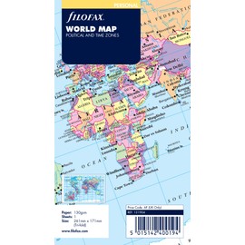 Filofax Personal World Map