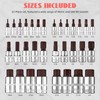 Master Hex Bit Socket Set 32-Pcs, Allen Socket Set, 1/4'',