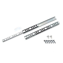 Ball Bearing Drawer Runners Groove Slides, H-17mm L-438mm (1 Pair)