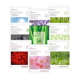 20 MASCARILLAS COREANAS SURTIDAS HUDA NEW Hidratantes Reparan La Piel Seca Antiedad Elasticidad