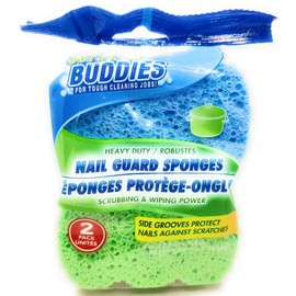 Nail Guard Cleaning Sponges, Heavy Duty, 2-Pack