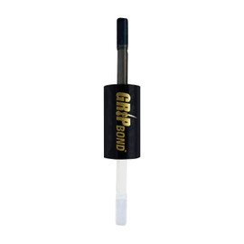Grip Bond Eyelash Adhesive (Dual Silicone Paddle, Black (Dries Dark) & White (Dries Clear), 0.25 oz)