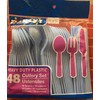 Party! Plastic Utensils, Light Blue, 48 Count Packs (16 Forks,