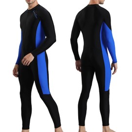 OMGear Diving Skin for Male Spandex Full Body Rash Guard One Piece Swimwear for Swimming Kayaking Surfing Snorkeling Diving Rafting(Ocean.4XL)