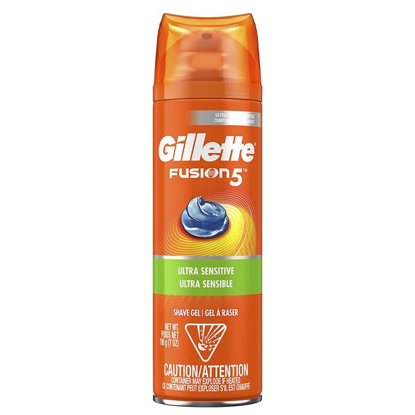 Gillette Fusion5 Ultra Sensitive Shave Gel, 7oz