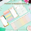 Oriday Weekly Calendar Planner Notepad Tear Off Pad (Rainbow) -