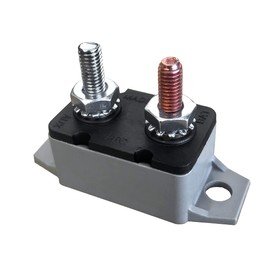 MGI SpeedWare Reset Circuit Breaker with Cover, 12-24vDC Automotive Surface Mount with Stud Terminals (10 AMP)
