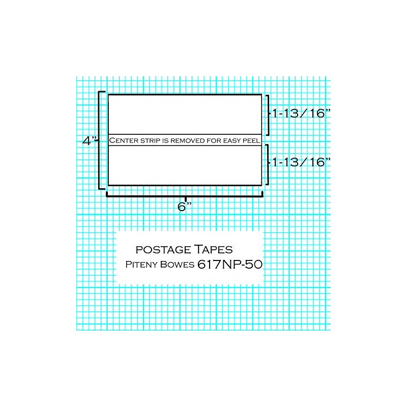 Preferred Postage Supplies Postage Meter Tape 6x4 Compatible Replacement for