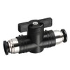Metaland 1/4" OD Pneumatic Ball Valve BUC Push to Connect