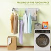 ZMBESUP Laundry Drying Rack Collapsible, Wall Mounted, Clothes Drying Rack,