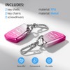2Pack For Chevy Key Fob Cover With Keychain. TPU Soft