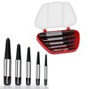 5 Pcs Screw Extractor Easy Out Set Steel Bolt Extractor