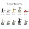 Leismy 228pcs PC Computer Screws, Computer Screws Standoffs Set Assortment