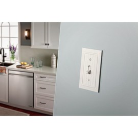 Franklin Brass W35266V-PW-C Classic Beadboard Single Duplex Wall Plate/Switch Plate/Cover (3 Pack), Pure White