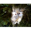 Plush Furry Hanging Owl Ornament