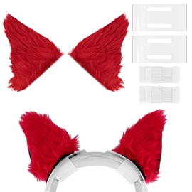 Geekria NOVA - Espaciador de diadema para auriculares + accesorio para orejas de gato compatible con Bose, Sony, Skullcandy, Beats, auriculares Marshall, fácil instalación, cómodo y elegante (rojo)