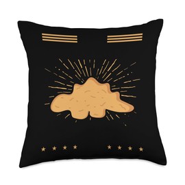 Dino Chicken Nugget Pillow Set Stuffed Animal Set Lover Dino Nugget Throw Pillow, 18x18, Multicolor