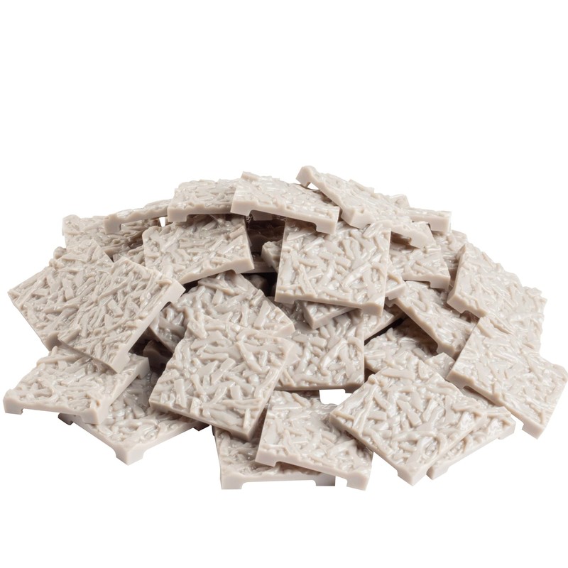Monster Adventure Terrain- 50pc Mulch Tile Expansion Pack- Paintable 1x1