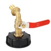 IBC Tote Adapter 3/4in Brass Tote Fitting Coarse Thread 275‑330