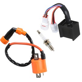 Silscvtt Ignition Coil CDI Spark Plug Replacement for Yamaha 250 YFB250 Bear Tracker 250 YFM250 4BD-85540-10-00