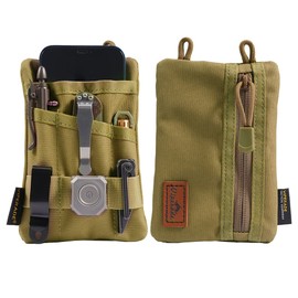 VIPERADE VE1 EDC Tool Pocket Organizer,Small EDC Pouch with 5 Pockets,Small Multitool Organizer Pouch EDC Nylon Tool Pouch Sheath Pouce for Small Flashlight EDC Multitools Pen Notebook