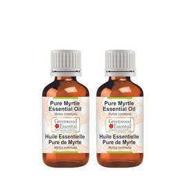 Greenwood Essential Pure Myrtle Essential Oil (Myrtus communis) Steam Distilled (Pack of Two) 10ml X 2 (0.66 oz)