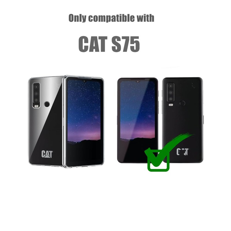 Fixgut® Case Compatible with CAT S75, Soft TPU Protective Case