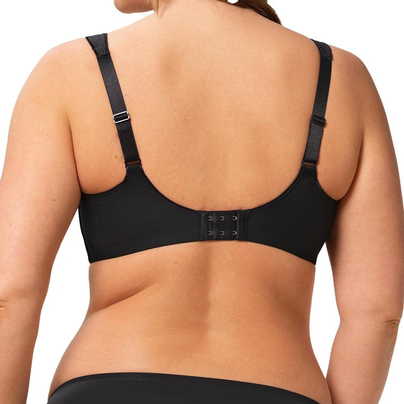 Triumph Women's Modern Soft+Cotton W01 Minimiser Bra, black