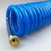Darnassus Heavy-duty PU Coil Hose, Self-Coiling Garden Hose with Solid