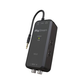 IK Multimedia iRig Stream Solo Audio Interface for Live Streaming, Talk App Compatible