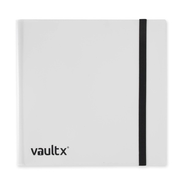 Vault X ® Binder - 12 Pocket Trading Card Album Folder - 480 Side Loading Pocket Binder for TCG White