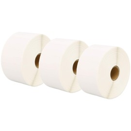 3 Compatible Rolls 50mm x 25mm White Direct Thermal Labels for Zebra GK420d GK420t GC420d GX420d GX420t GC420t GX430t GT800 LP2844 TLP 2844 Citizen CL-S521 CL-S621 CL-S631 (1000 Labels per Roll)