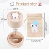 SIWOKJJO Tooth Box Keepsake, Tooth Fairy Box, Tooth Fairy Bag