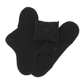 ImseVimse Washable Sanitary Pads Black Panty Regular or Night