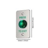 Stainless Steel Push to Exit Button - 12V DC Push