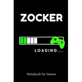 ZOCKER LOADING... NOTIZBUCH FÜR GAMER: A5 Notizbuch PUNKTIERT | Gaming Buch | Geschenke für Zocker | Kleine Geschenke für Männer | Computer Gadgets | Lustige Geschenkidee für Teenager Nerds